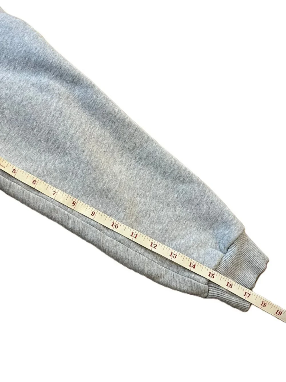 Aritzia TNA Cozy AF Fleece 1/2 Zip Cropped Sweatshirt Light Grey Size Small - Picture 6 of 7
